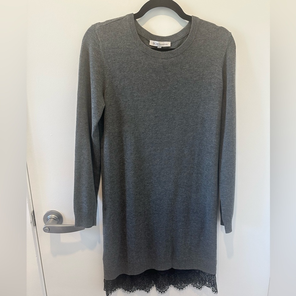BCBGeneration Charcoal Knit Dress